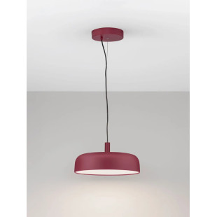 Lampa wisząca modern ściemniana Ridotti 40cm LED 3000K bordowa