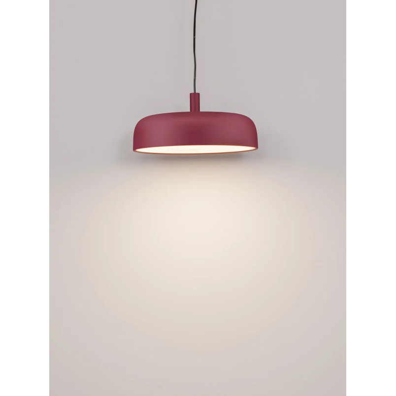Lampa wisząca modern ściemniana Ridotti 40cm LED 3000K bordowa