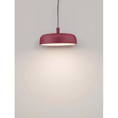 Lampa wisząca modern ściemniana Ridotti 40cm LED 3000K bordowa