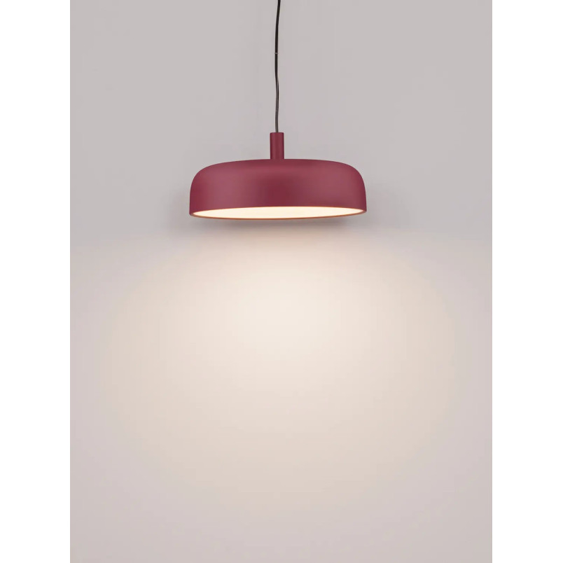 Lampa wisząca modern ściemniana Ridotti 40cm LED 2700K bordowa