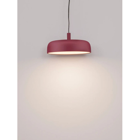 Lampa wisząca modern ściemniana Ridotti 40cm LED 2700K bordowa