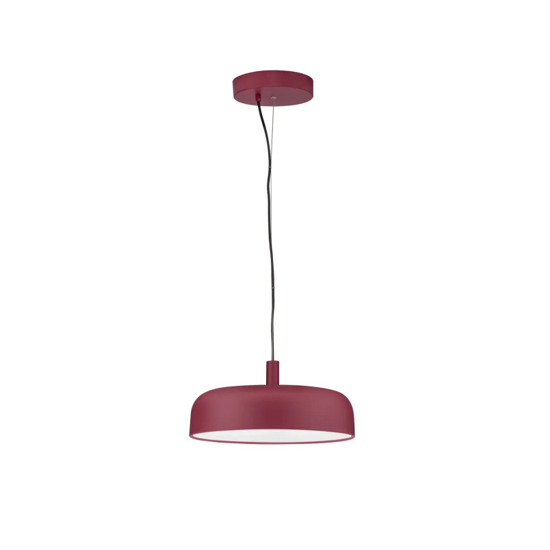 Lampa wisząca modern ściemniana Ridotti 40cm LED 2700K bordowa