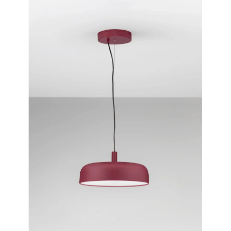 Lampa wisząca modern ściemniana Ridotti 40cm LED 2700K bordowa