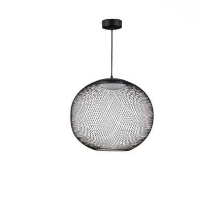 Lampa wisząca ażurowa kula Savino 46cm LED 3000K czarna