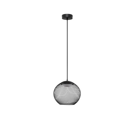 Lampa wisząca ażurowa kula Savino 30cm LED 3000K czarna