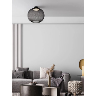 Plafon - ażurowa kula Savino 50cm LED 3000K czarna