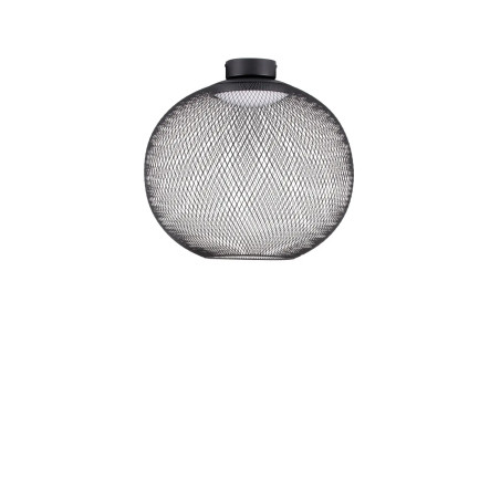 Plafon - ażurowa kula Savino 50cm LED 3000K czarna