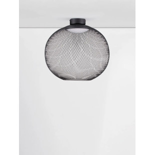 Plafon - ażurowa kula Savino 50cm LED 3000K czarna