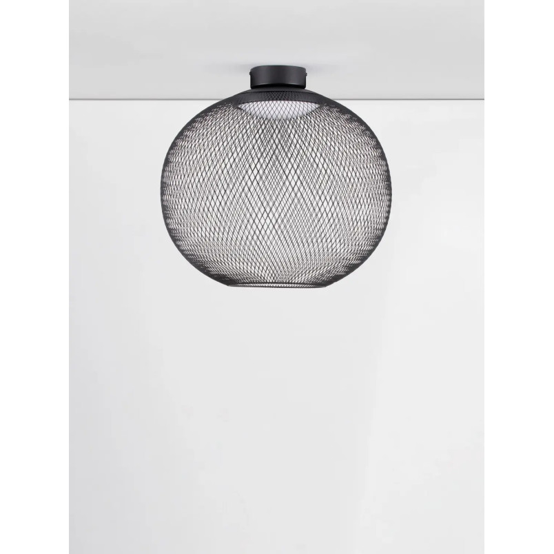 Plafon - ażurowa kula Savino 50cm LED 3000K czarna