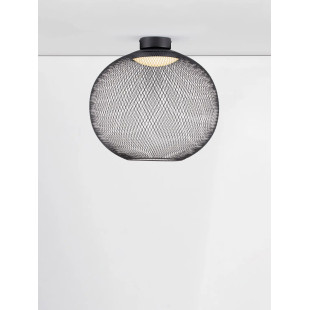 Plafon - ażurowa kula Savino 50cm LED 3000K czarna