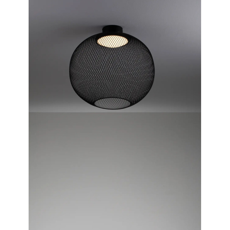 Plafon - ażurowa kula Savino 50cm LED 3000K czarna