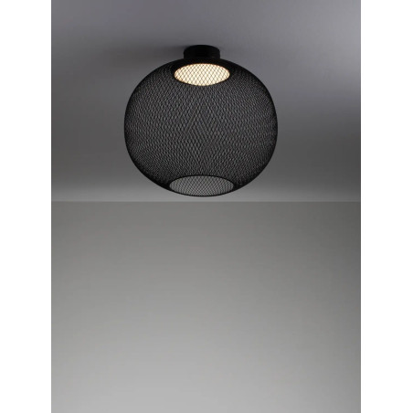 Plafon - ażurowa kula Savino 50cm LED 3000K czarna