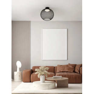 Plafon - ażurowa kula Savino 38cm LED 3000K czarna