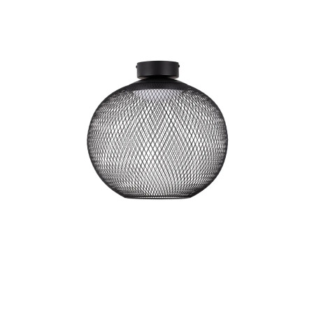 Plafon - ażurowa kula Savino 38cm LED 3000K czarna
