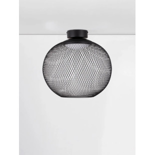 Plafon - ażurowa kula Savino 38cm LED 3000K czarna