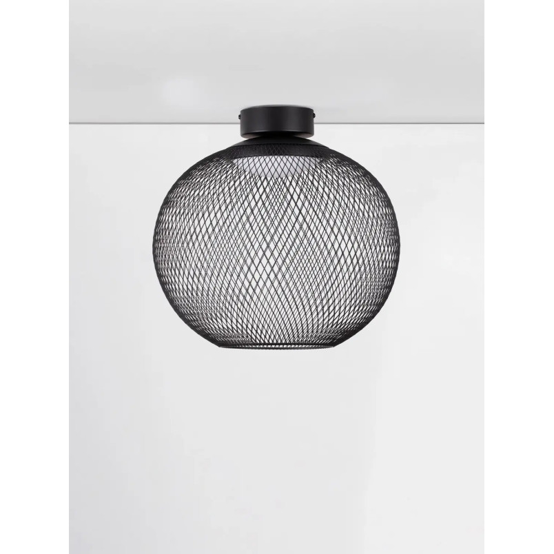 Plafon - ażurowa kula Savino 38cm LED 3000K czarna