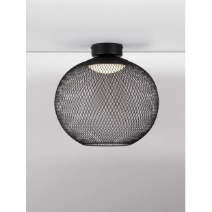 Plafon - ażurowa kula Savino 38cm LED 3000K czarna