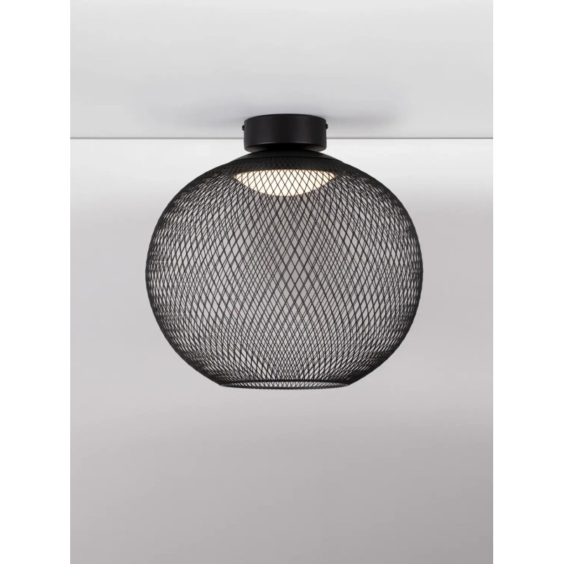 Plafon - ażurowa kula Savino 38cm LED 3000K czarna