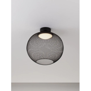 Plafon - ażurowa kula Savino 38cm LED 3000K czarna