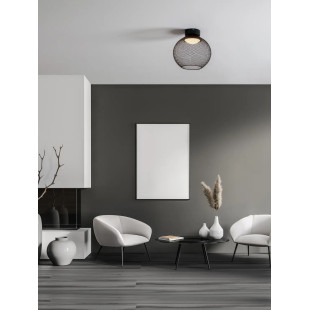 Plafon - ażurowa kula Savino 30cm LED 3000K czarna