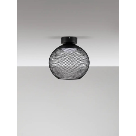 Plafon - ażurowa kula Savino 30cm LED 3000K czarna