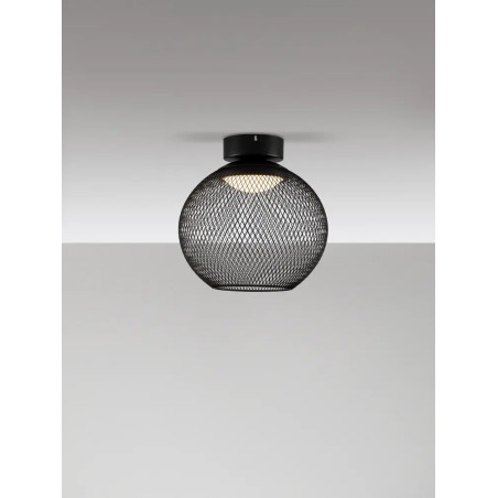 Plafon - ażurowa kula Savino 30cm LED 3000K czarna