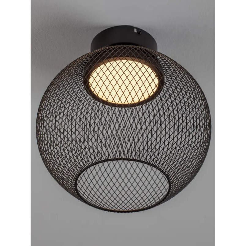 Plafon - ażurowa kula Savino 30cm LED 3000K czarna