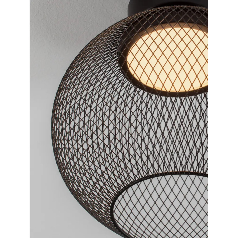 Plafon - ażurowa kula Savino 30cm LED 3000K czarna