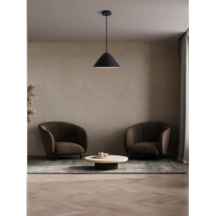Lampa wisząca stożek modern Conos LED 3000K 40cm czarny