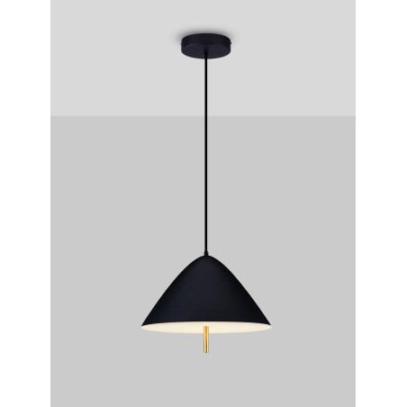 Lampa wisząca stożek modern Conos LED 3000K 40cm czarny