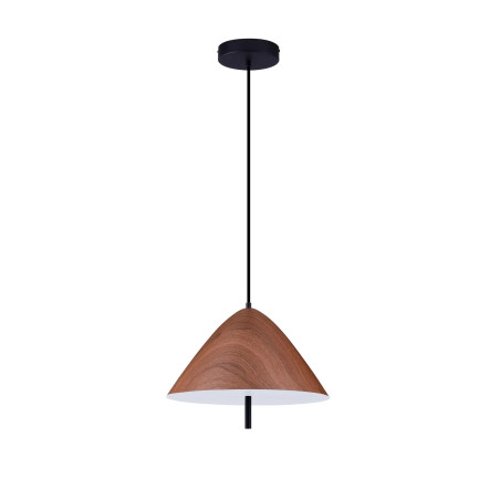 Lampa wisząca stożek modern Conos LED 3000K 40cm ciemne drewno