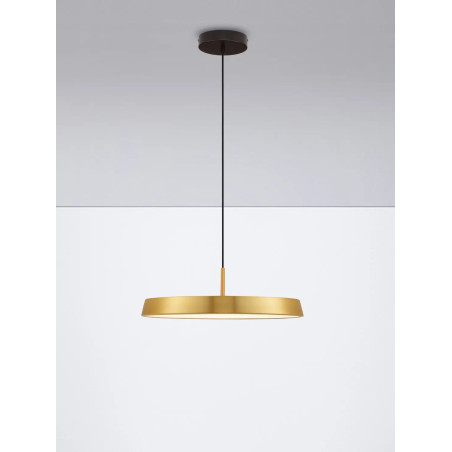Lampa wisząca designerska Alto LED 3000K 50cm satynowe złoto