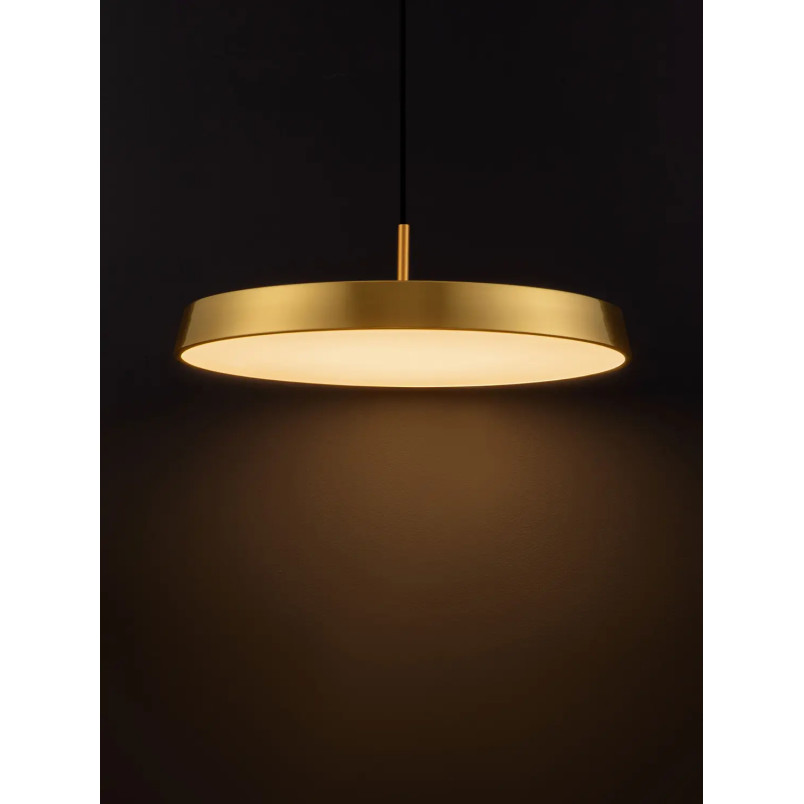 Lampa wisząca designerska Alto LED 3000K 50cm satynowe złoto