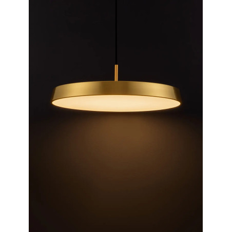 Lampa wisząca designerska Alto LED 3000K 50cm satynowe złoto