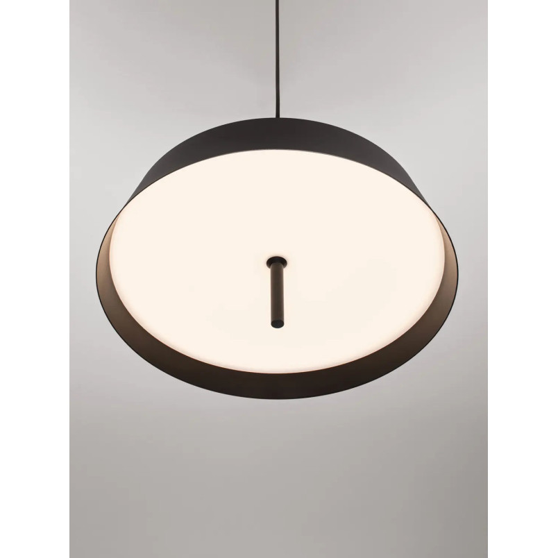 Lampa wisząca modern ze ściemniaczem triac Roggio 45cm LED 3000K czarna
