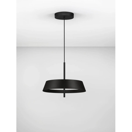 Lampa wisząca modern ze ściemniaczem triac Roggio 45cm LED 3000K czarna