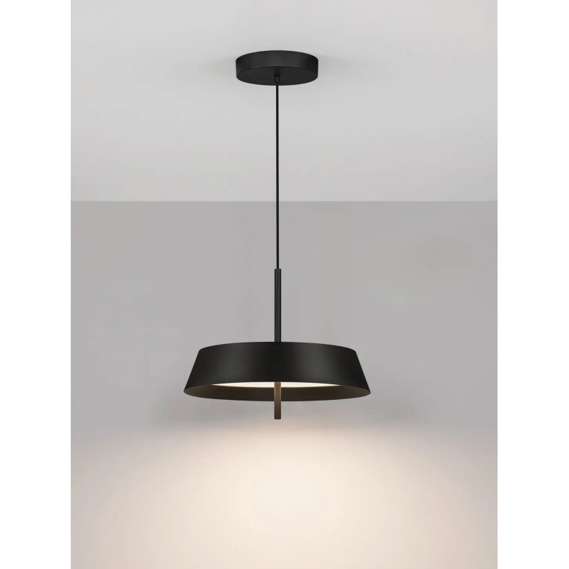 Lampa wisząca modern ze ściemniaczem triac Roggio 45cm LED 3000K czarna