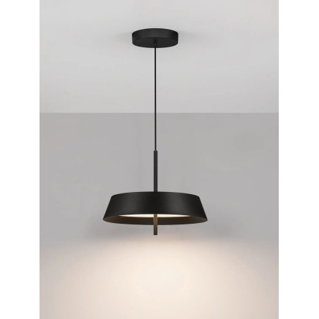 Lampa wisząca modern ze ściemniaczem triac Roggio 45cm LED 3000K czarna