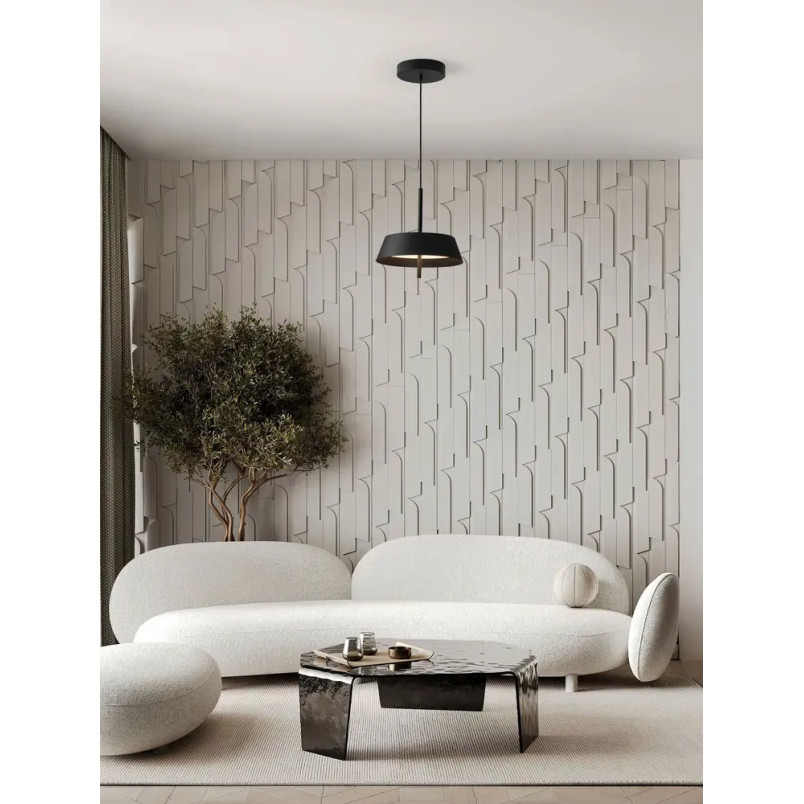 Lampa wisząca modern ze ściemniaczem triac Roggio 35cm LED 3000K czarna