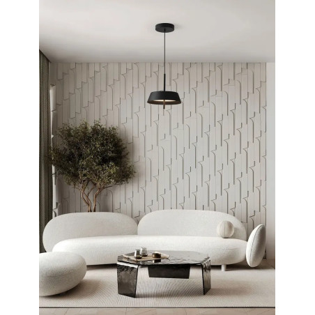Lampa wisząca modern ze ściemniaczem triac Roggio 35cm LED 3000K czarna