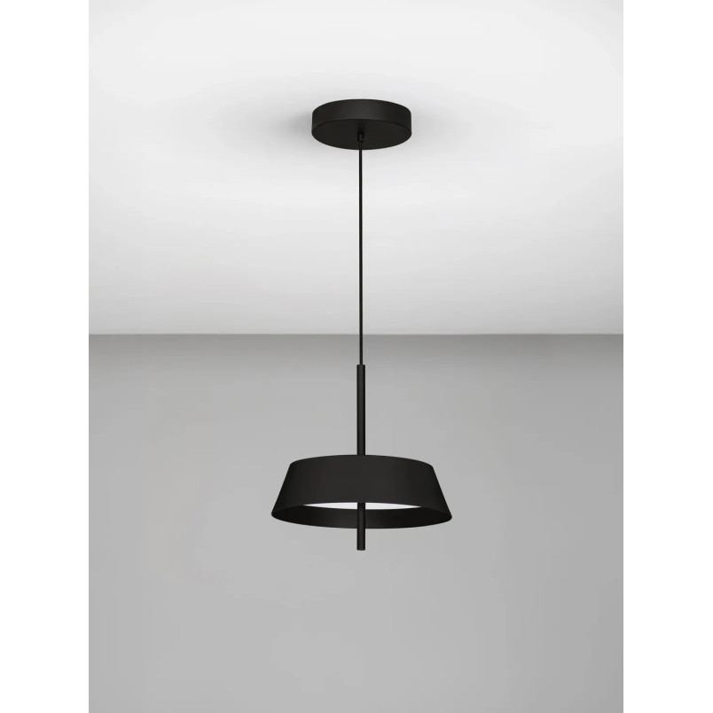 Lampa wisząca modern ze ściemniaczem triac Roggio 35cm LED 3000K czarna