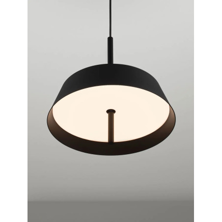 Lampa wisząca modern ze ściemniaczem triac Roggio 35cm LED 3000K czarna