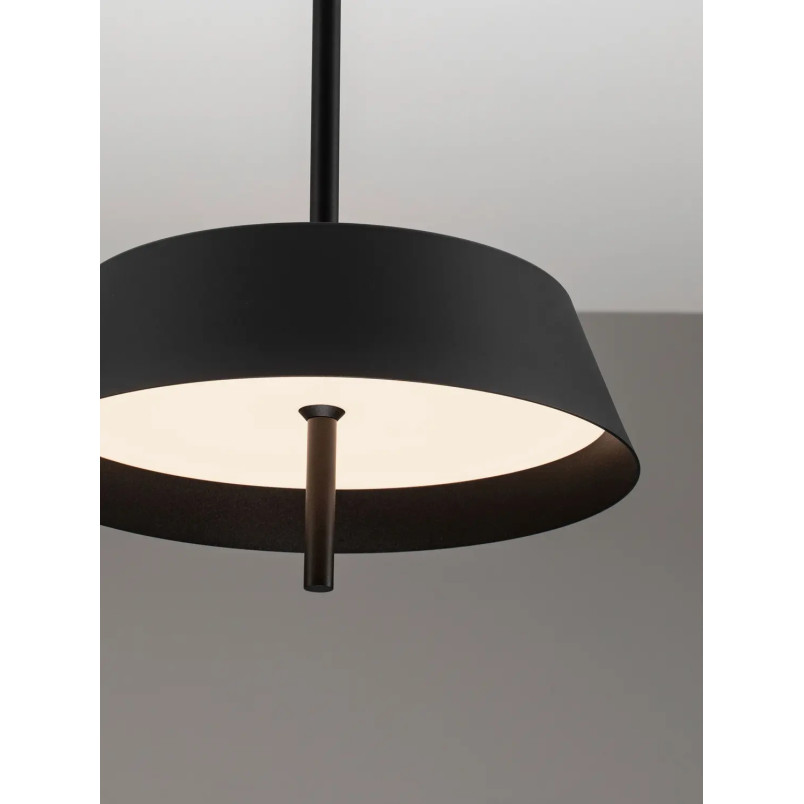 Lampa wisząca modern ze ściemniaczem triac Roggio 35cm LED 3000K czarna