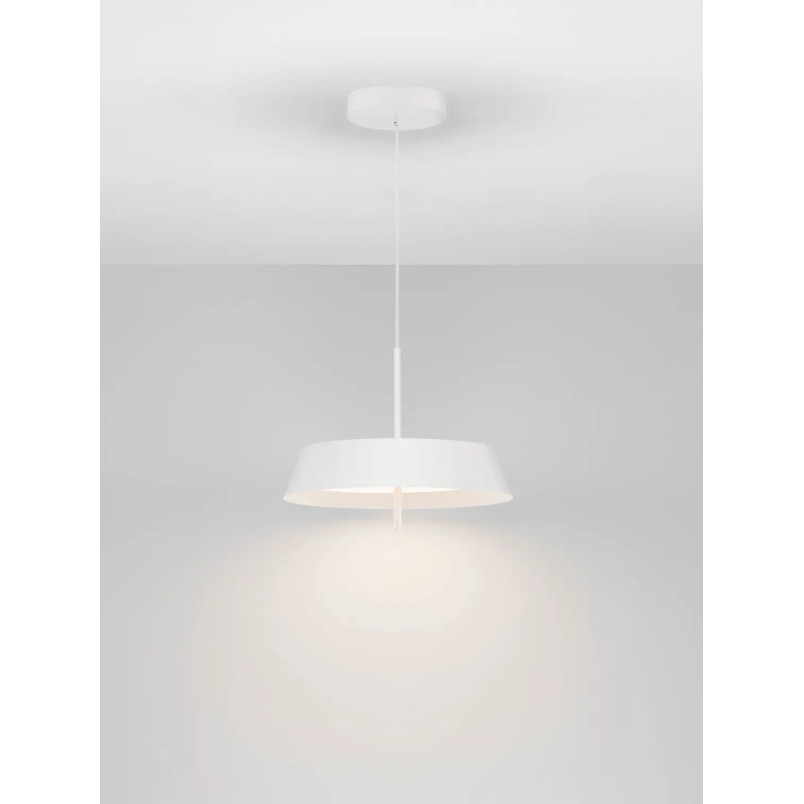 Lampa wisząca modern ze ściemniaczem triac Roggio 45cm LED 3000K biała