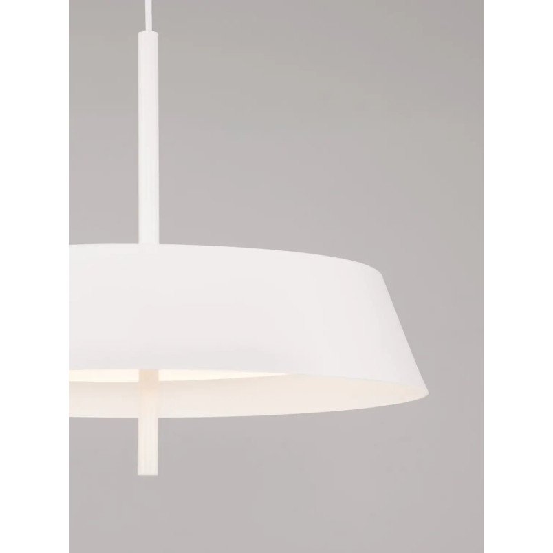Lampa wisząca modern ze ściemniaczem triac Roggio 45cm LED 3000K biała