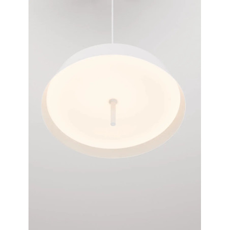 Lampa wisząca modern ze ściemniaczem triac Roggio 45cm LED 3000K biała