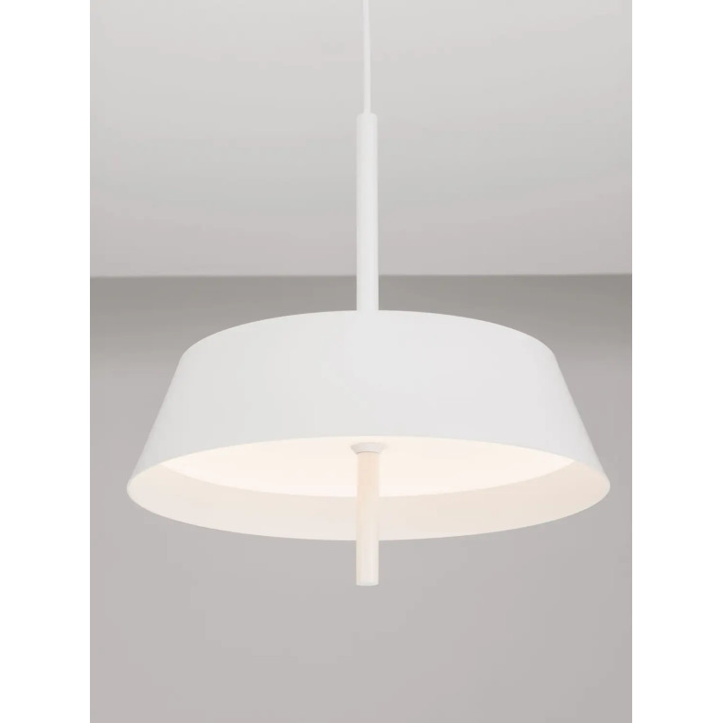 Lampa wisząca modern ze ściemniaczem triac Roggio 35cm LED 3000K biała