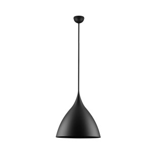 Lampa wisząca metalowa - stożek Morge 46cm czarna