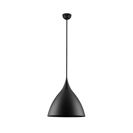 Lampa wisząca metalowa - stożek Morge 46cm czarna