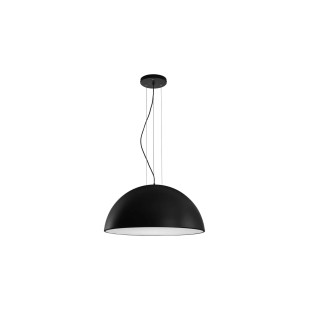 Duża lampa wisząca w kształcie półkuli Bonne 70cm czarna